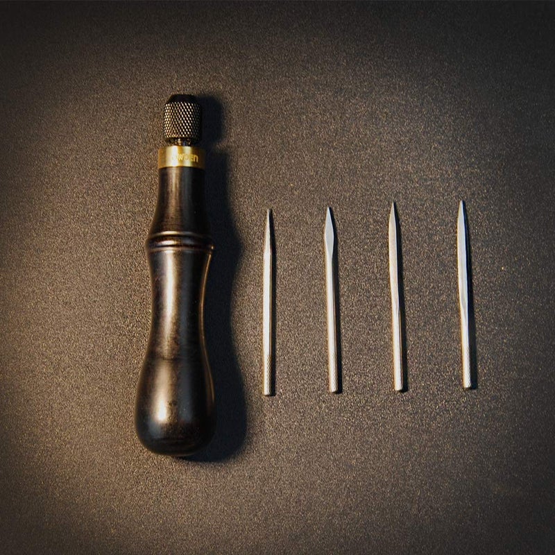 OWDEN Professional Leather Tool,4 in 1 awl Tool Set for leathercraft - Image 5
